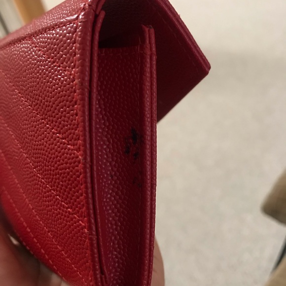 Red saint Laurent envelope wallet/ dustbag - Picture 8 of 8